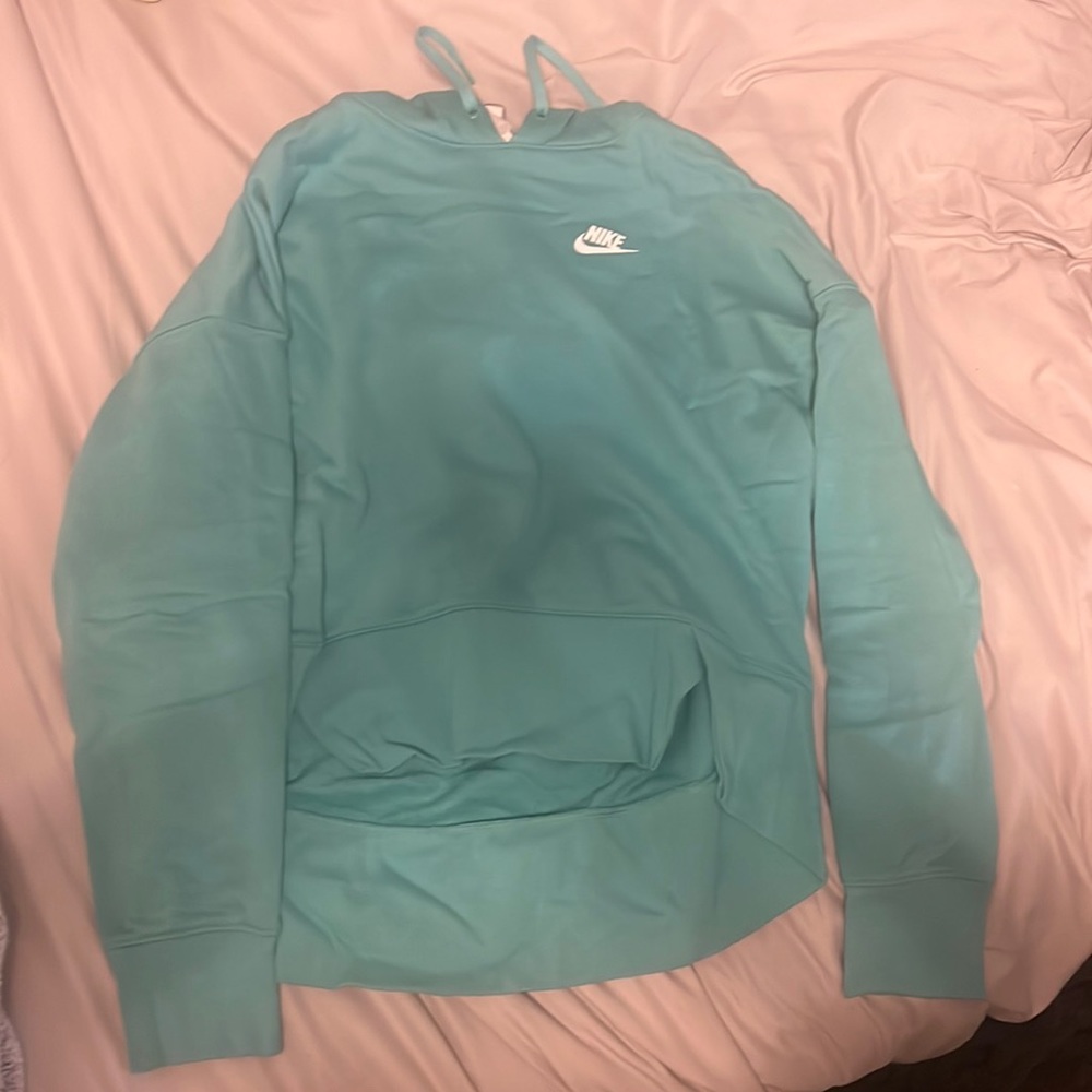 NWT NIKE HOODIE BLUE CROPPED